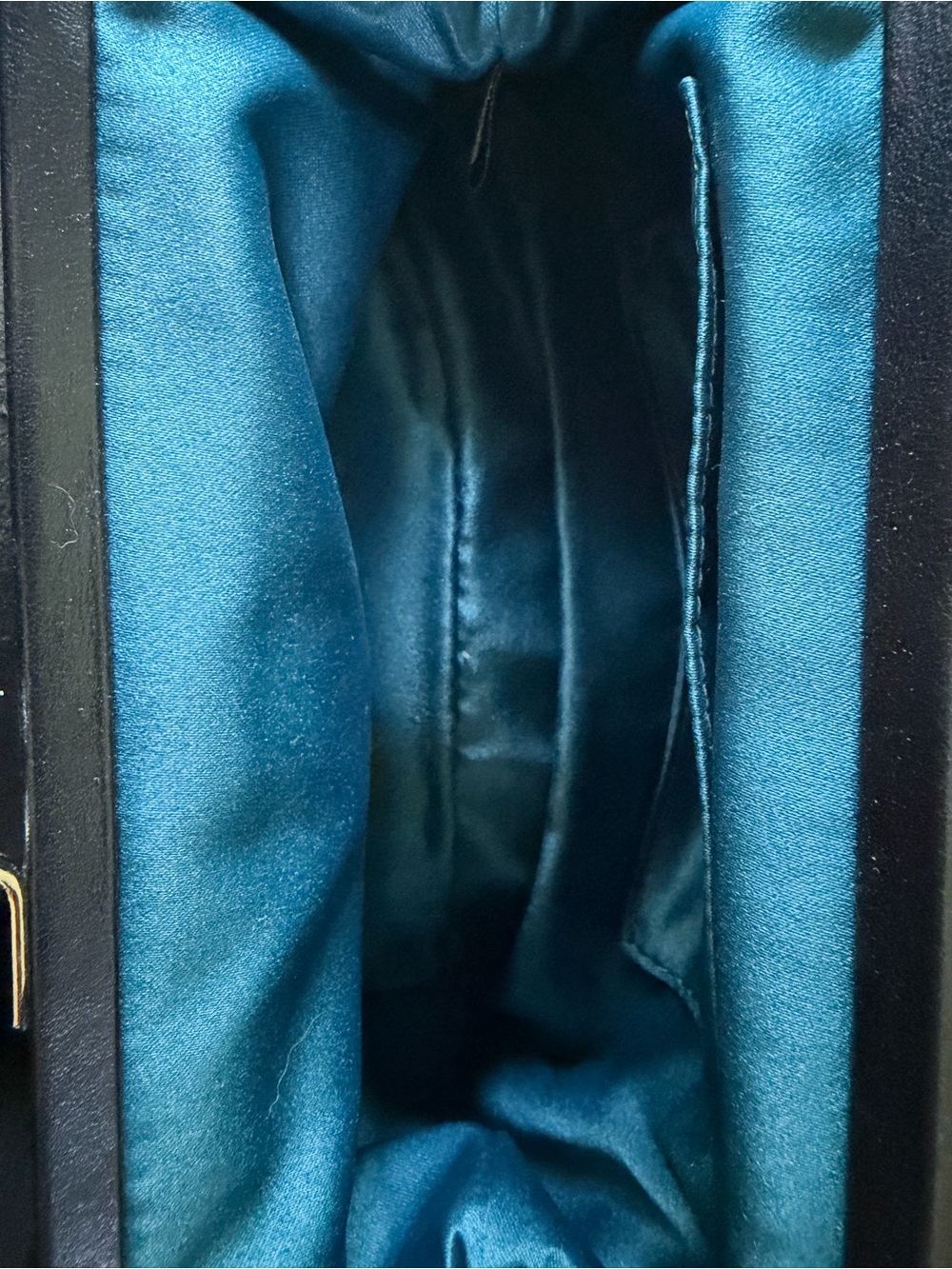 Coach Julia Special Edition Blue Sequin Frame Clutch with silver Logo - Picture 5 of 11